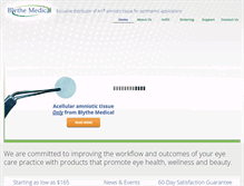 Tablet Screenshot of blythemedical.com